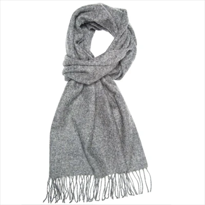 Grey Wool Scarf Mens