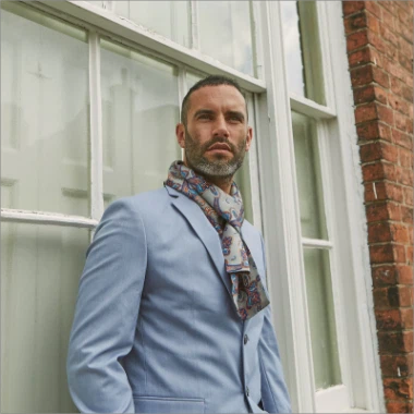 Polyesterschal für Herren