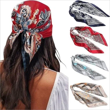 Kopftuch aus Seidensatin für Damen